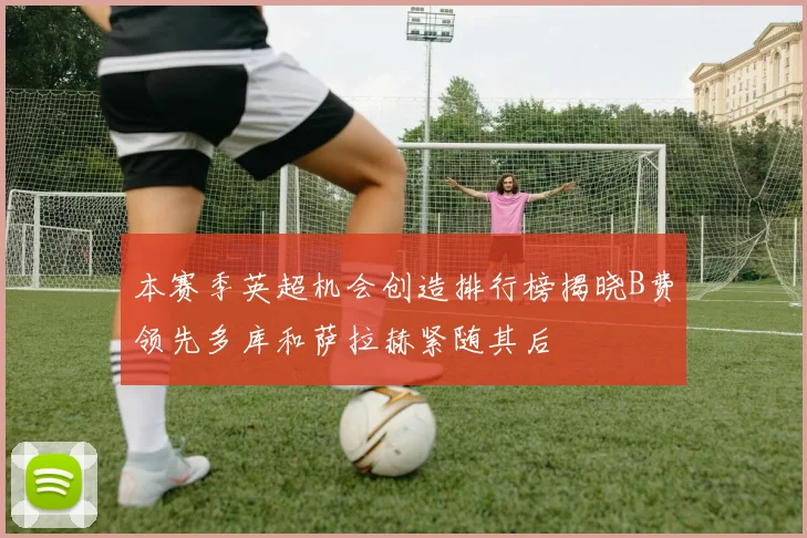 本赛季英超机会创造排行榜揭晓B费领先多库和萨拉赫紧随其后